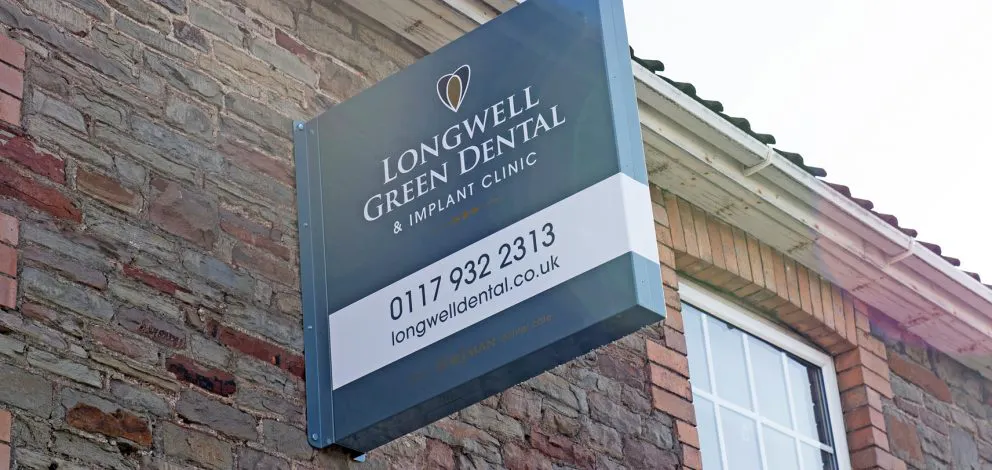 Longwell Green Exterior Sign Right Angles