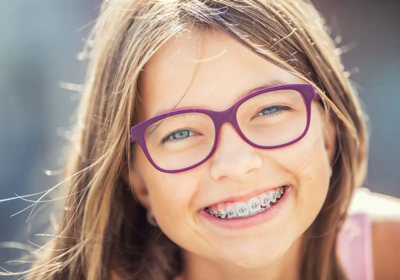 Girl With Fixed Braces